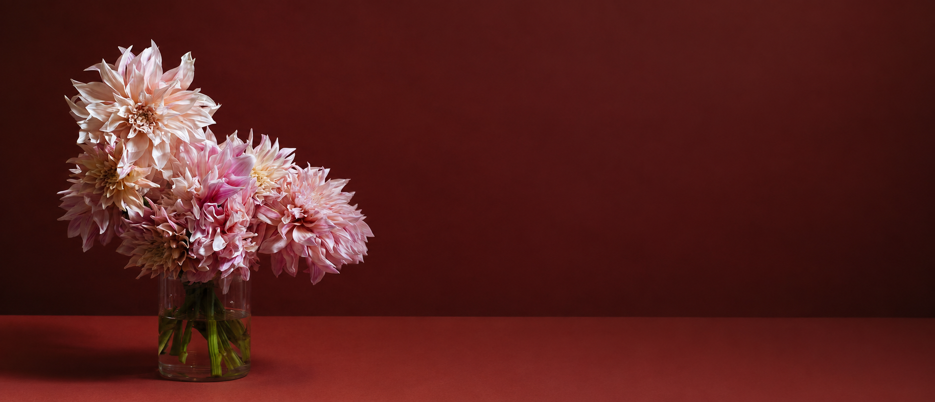Seasonal dahlia bouquet delivered by independent local florists