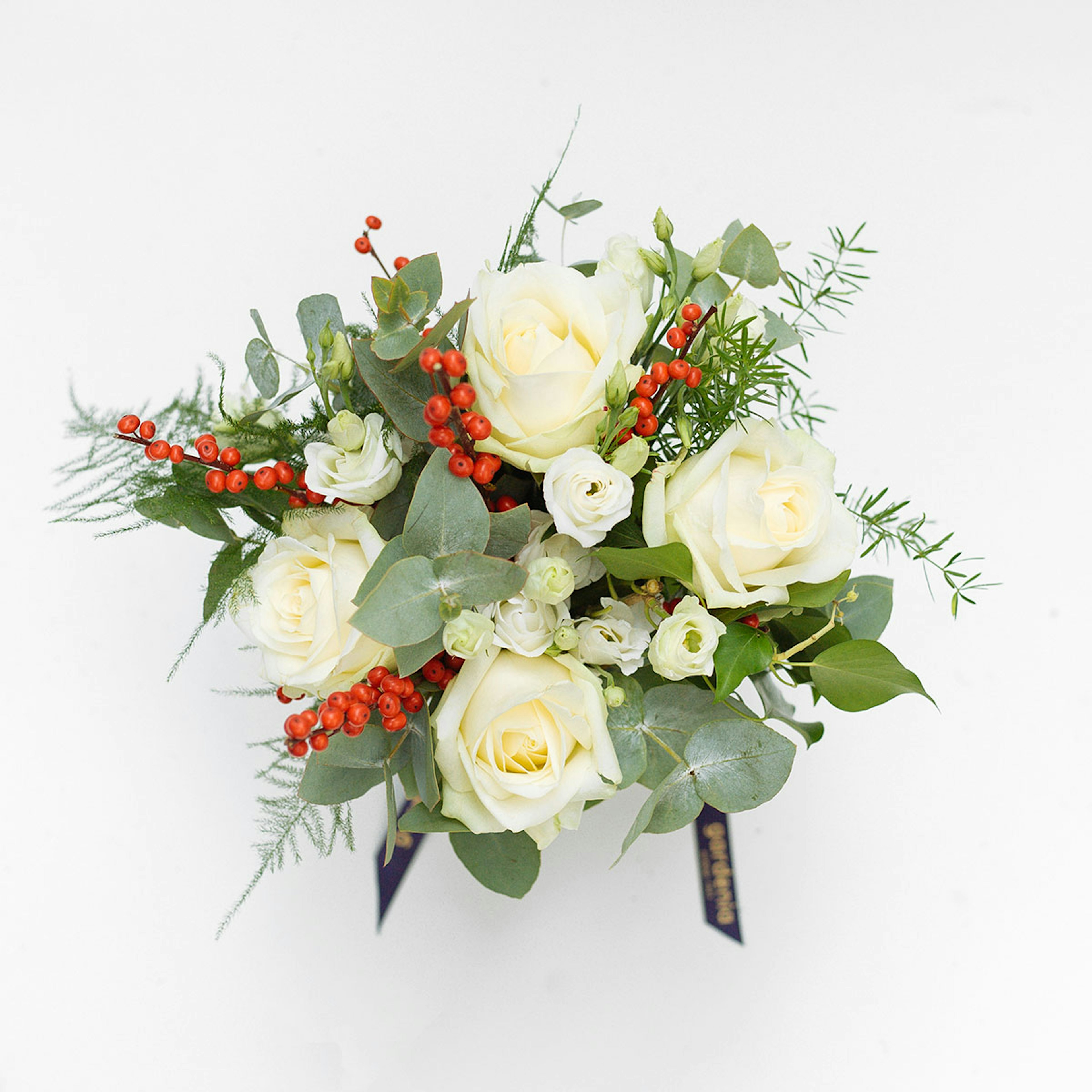 White festive jam jar original