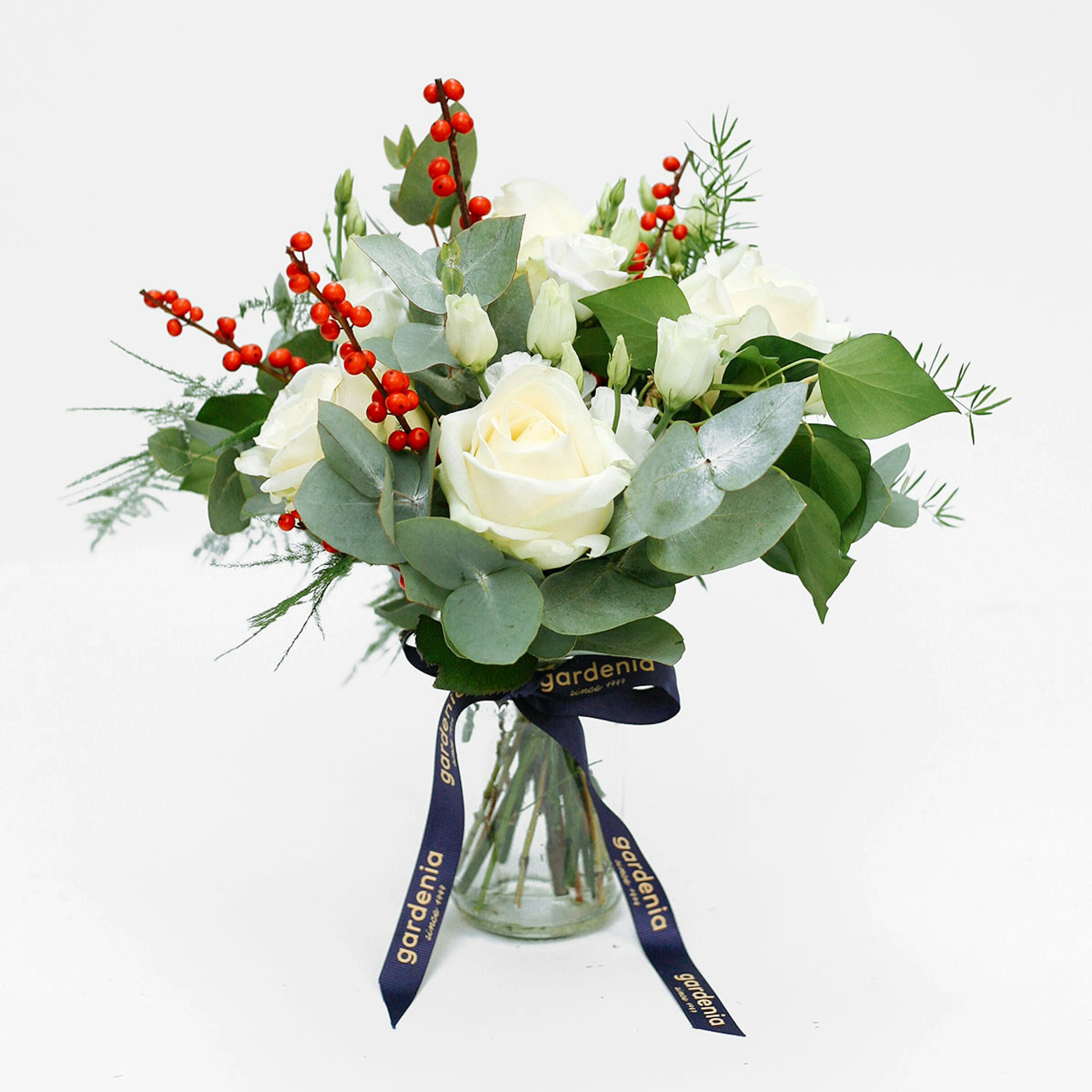 White festive jam jar original