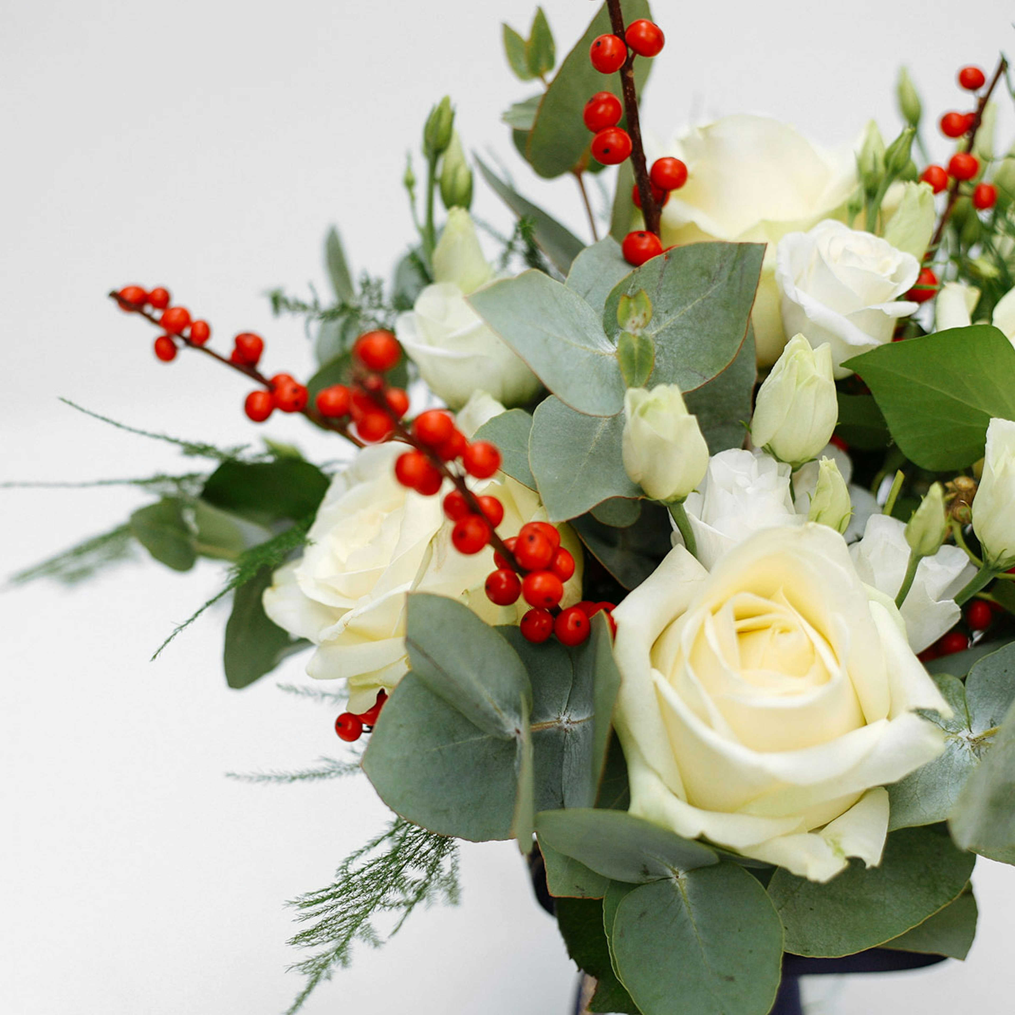 White festive jam jar original