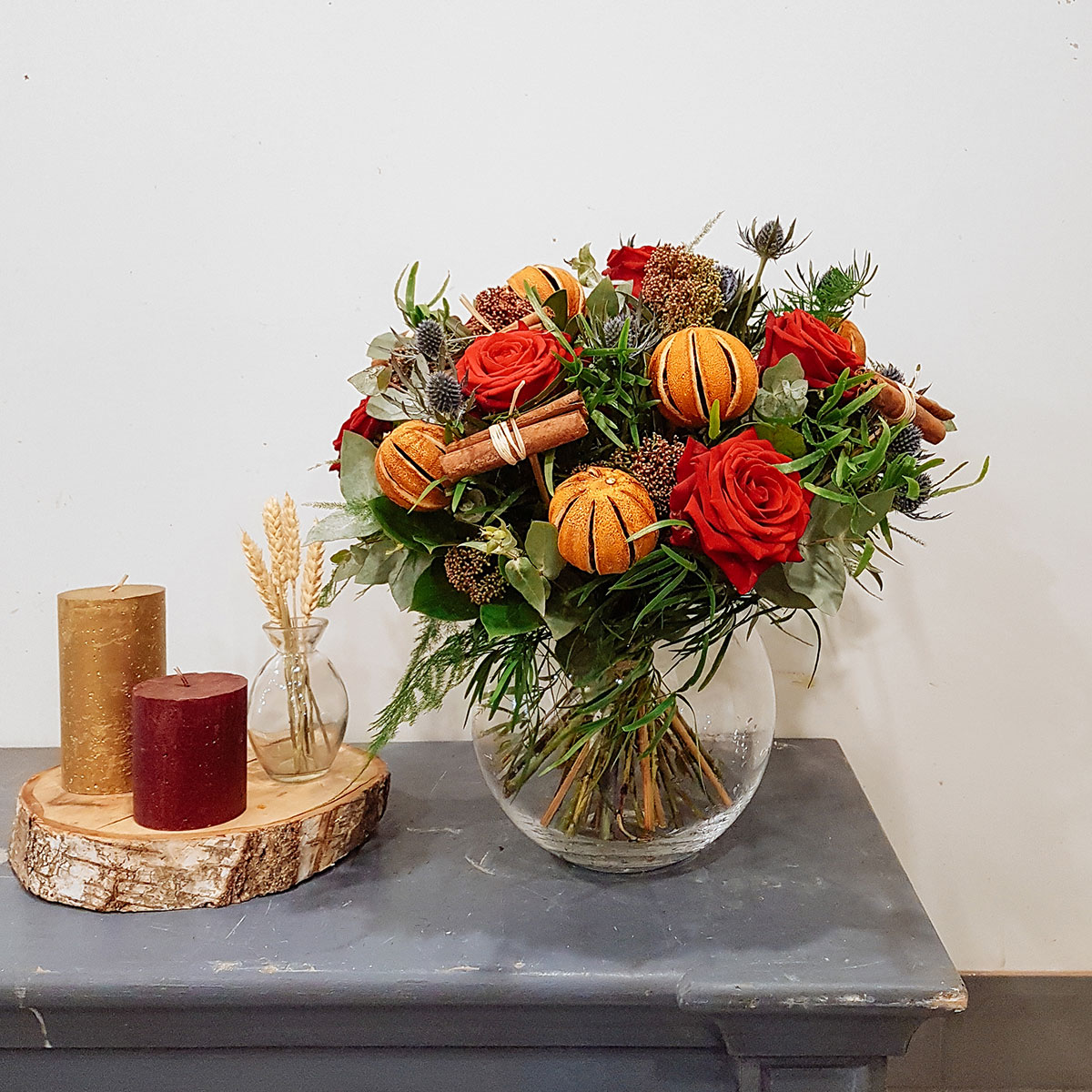 Red festive bouquet original