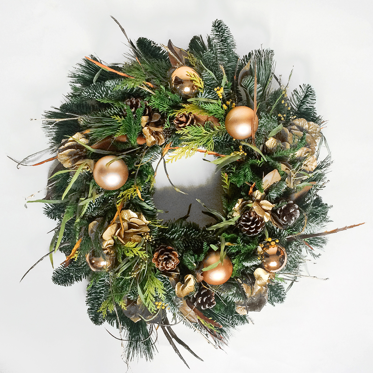 Christmas wreath gold original
