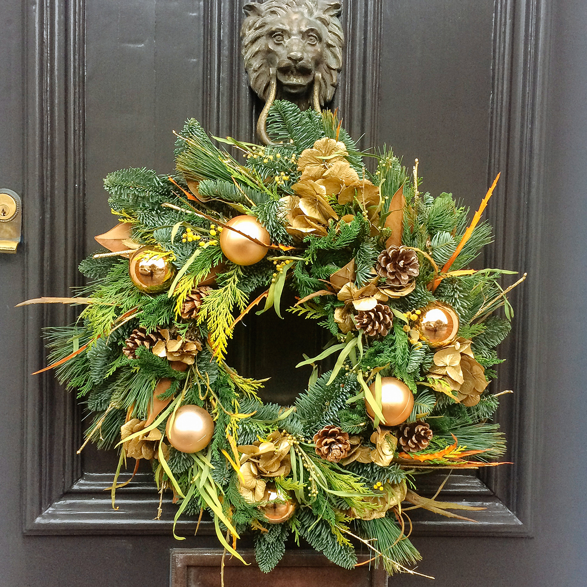 Christmas wreath gold original