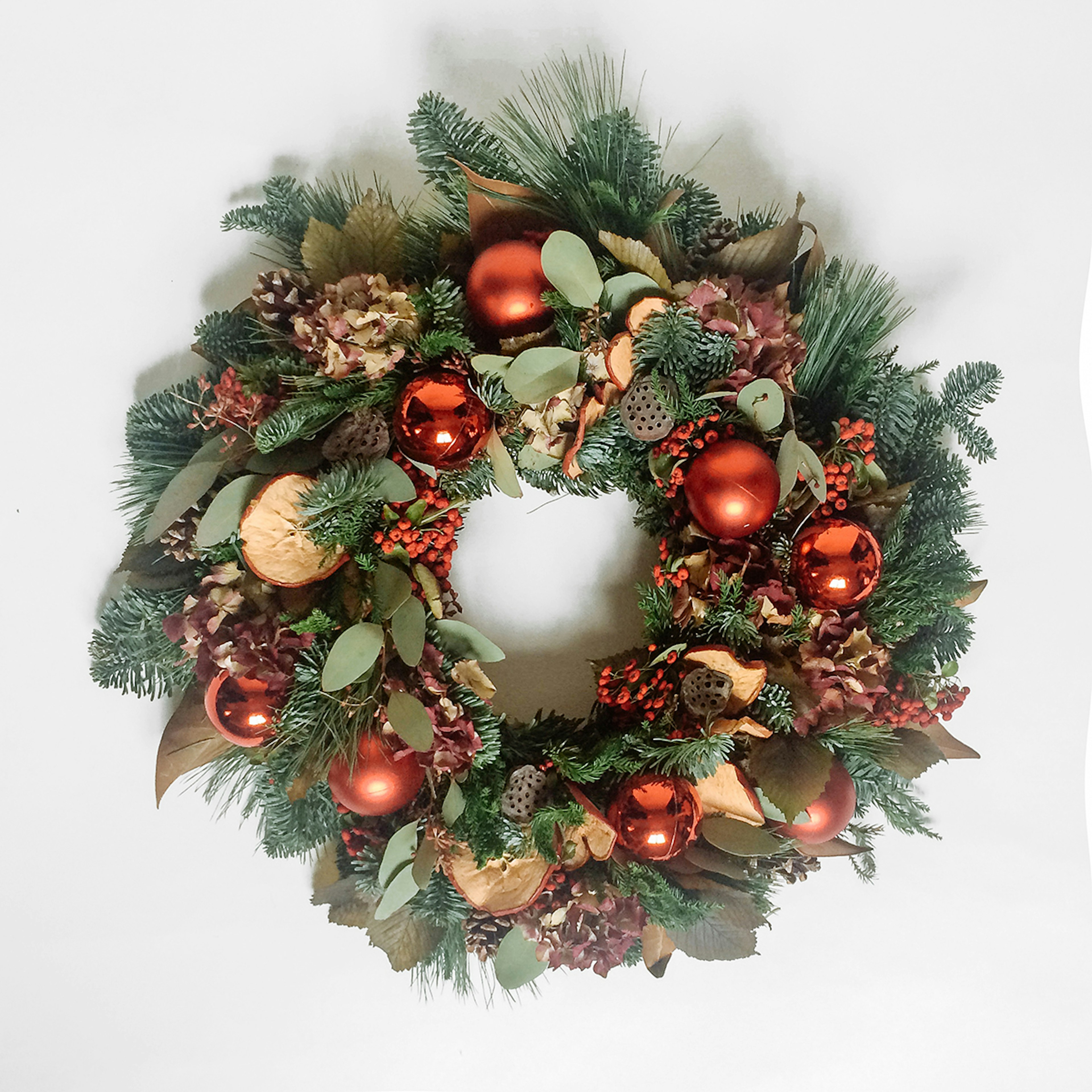 Wreath red bauble original