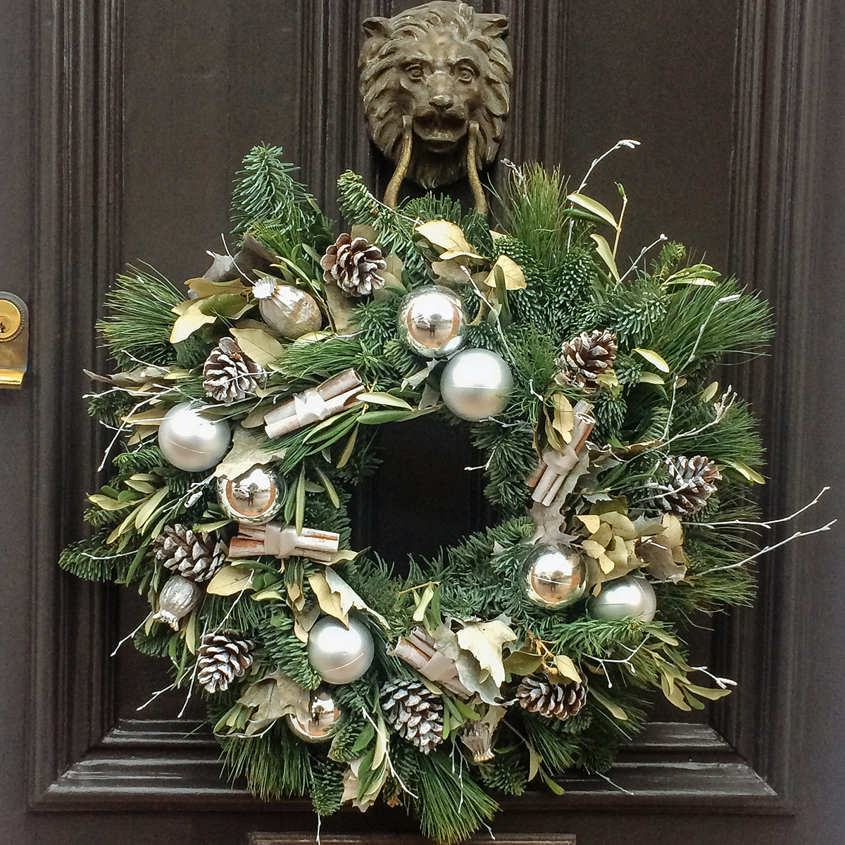 Xmas wreath silver original