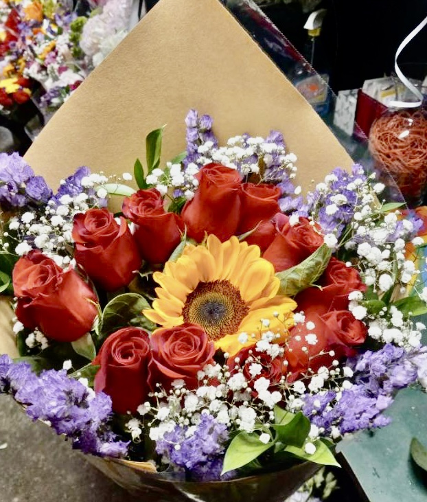 RoseSunflower bouquet