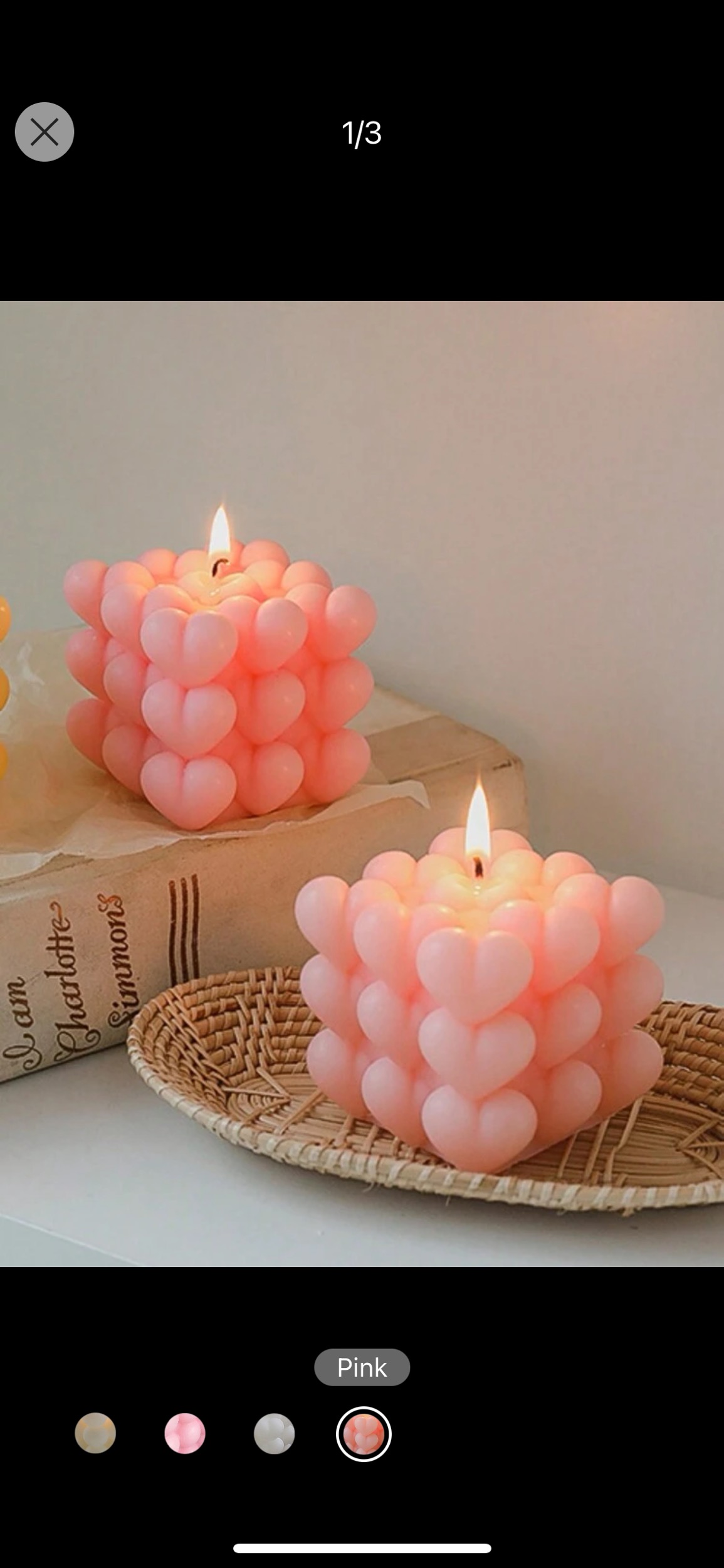 Pink candle 