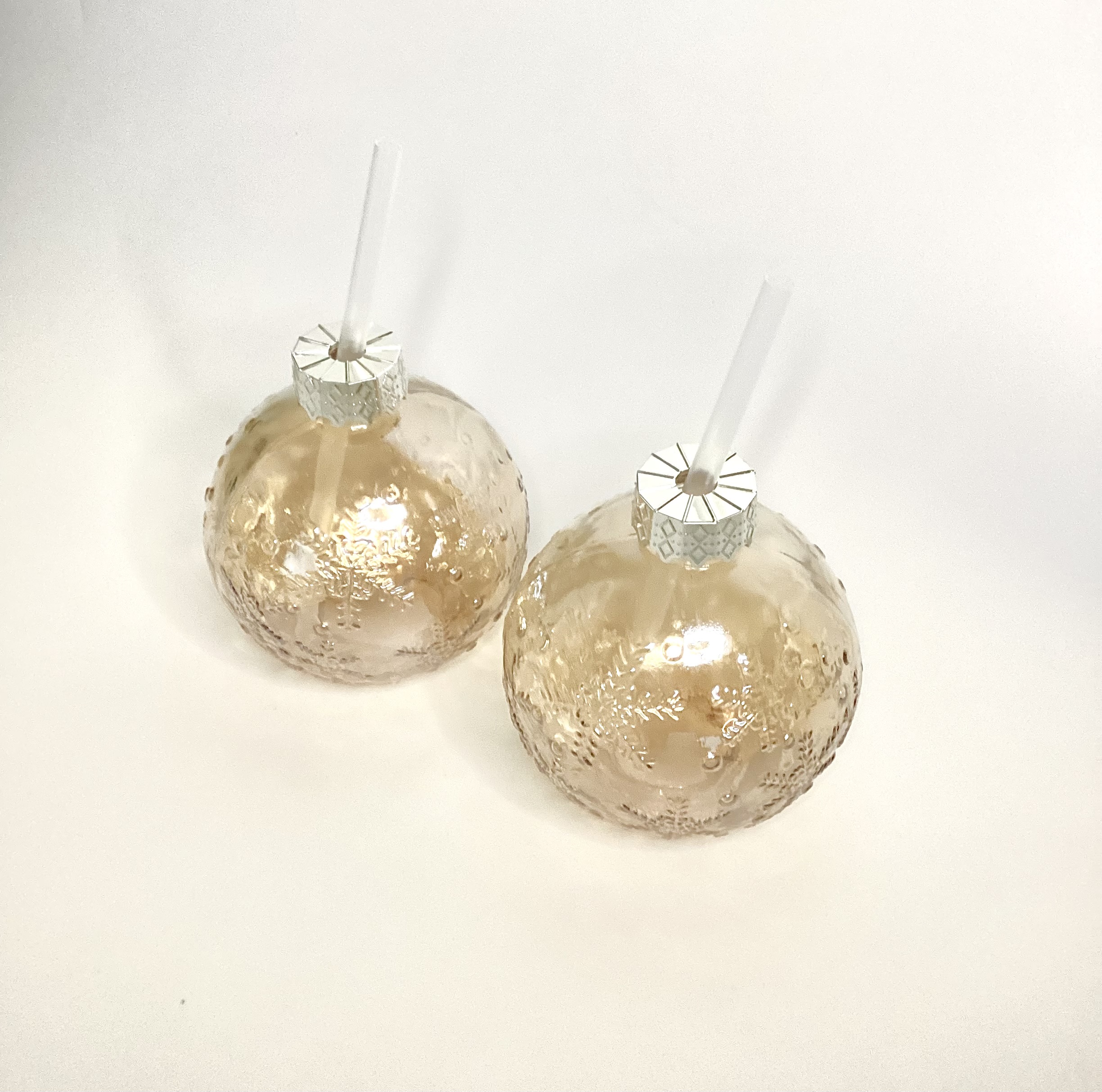 Bronze bauble glasses 