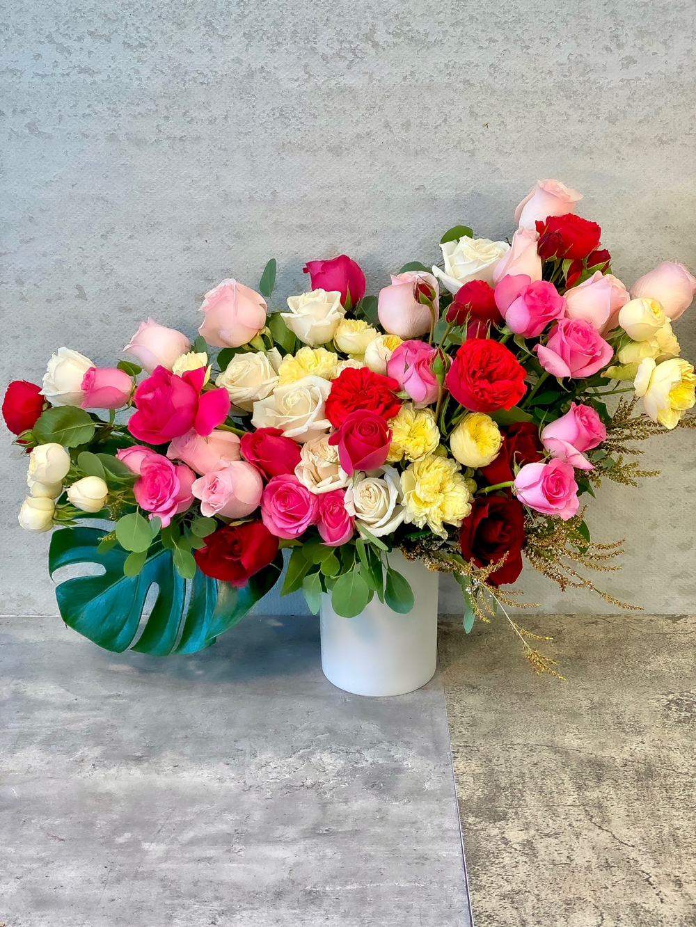 Colorful Garden roses