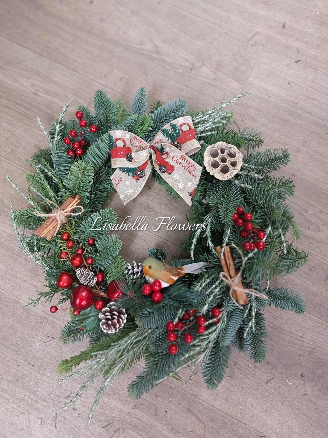 Robin Door Wreath