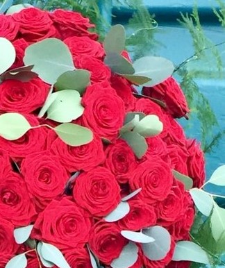 Masses of Red Roses