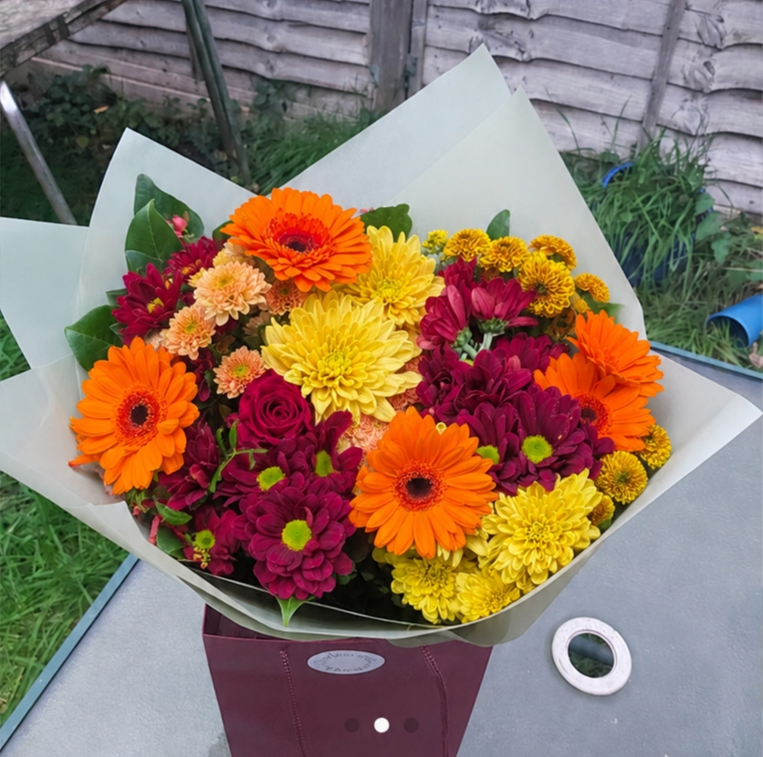 Autumnal Bliss bouque by Iridescent Florals — flowers available for delivery from Floom