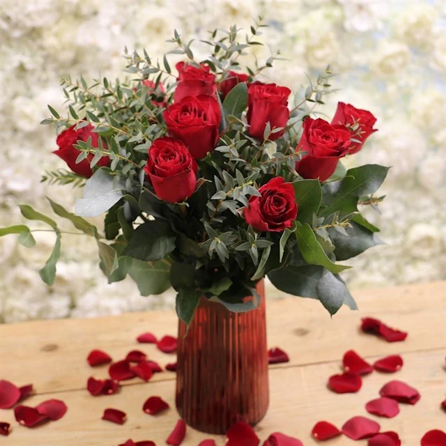 12 Red roses - Longacres Garden Centre | Flowers | Floom
