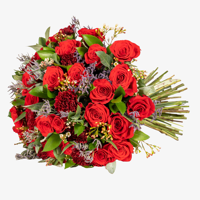 Symphony in Red by Moyses Stevens Flowers — flowers available for delivery from Floom