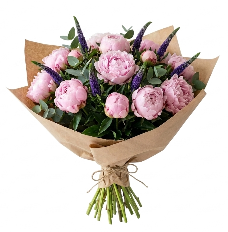 Peonies and Veronica