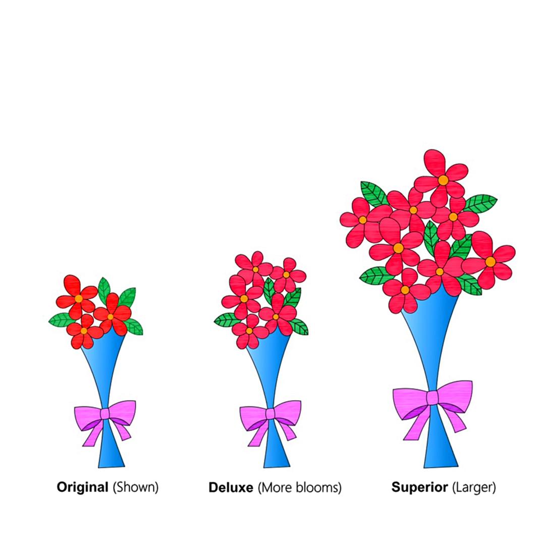 Three dozen red roses