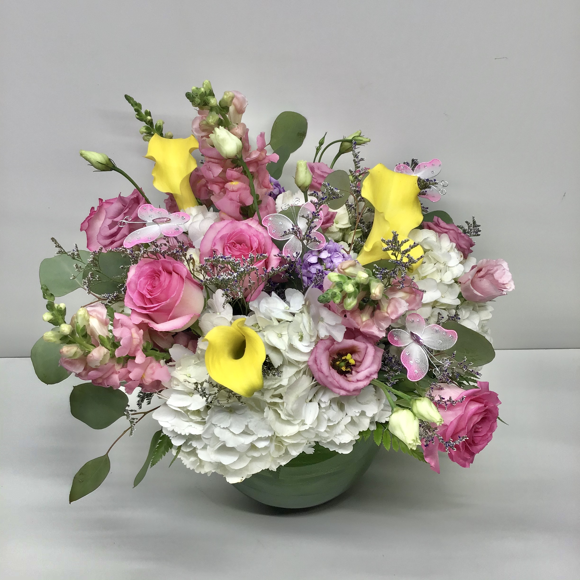 Butterflies in garden