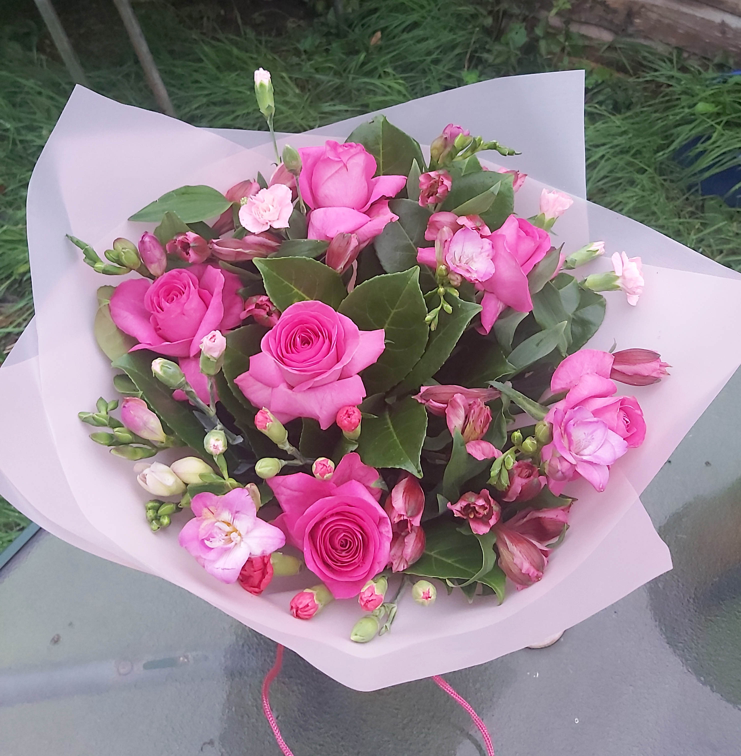 Cerise pink bouquet