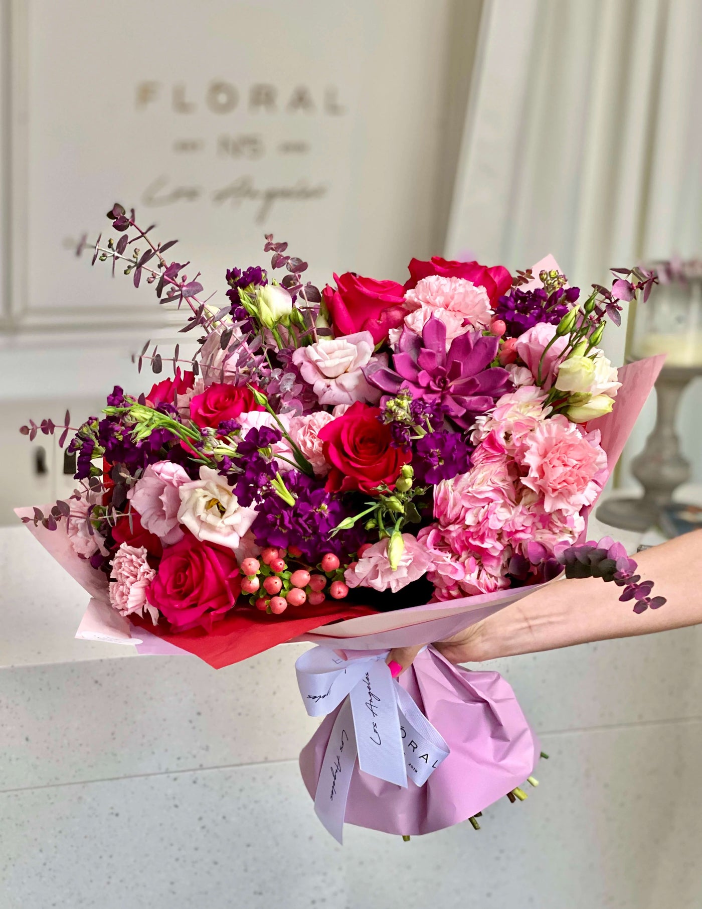 NO.39-PINK SUCCULENTS