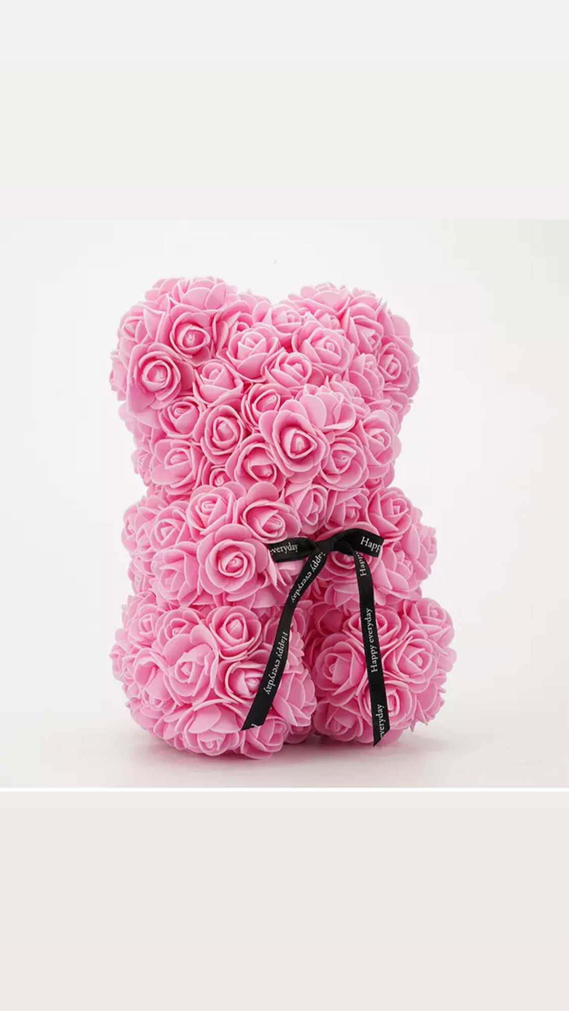 Pink Rose Teddy Bear