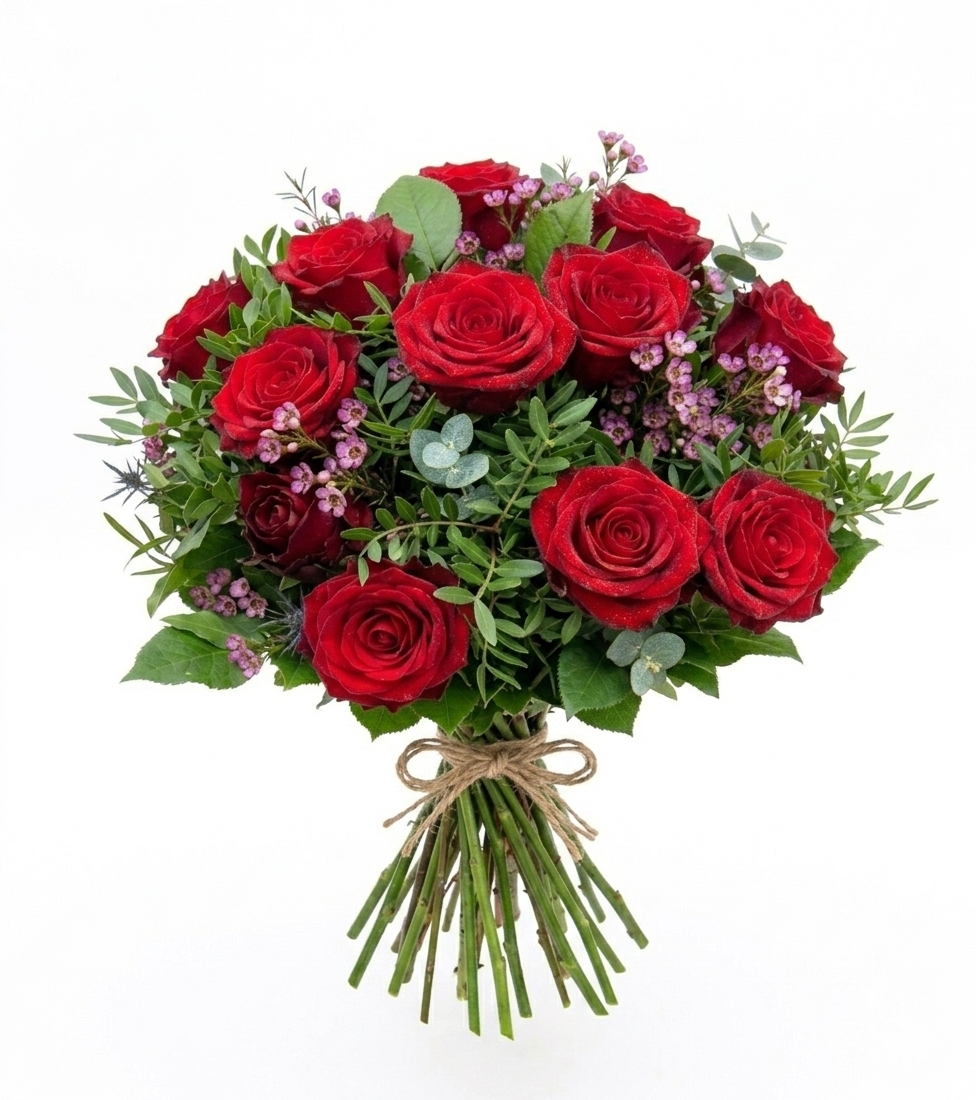 Crimson Elegance by Olympia Flowers — flowers available for delivery from Floom