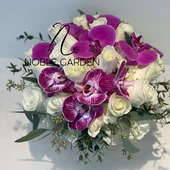 Orchid and roses