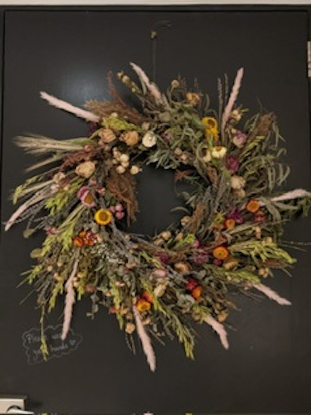Autumnal door wreath