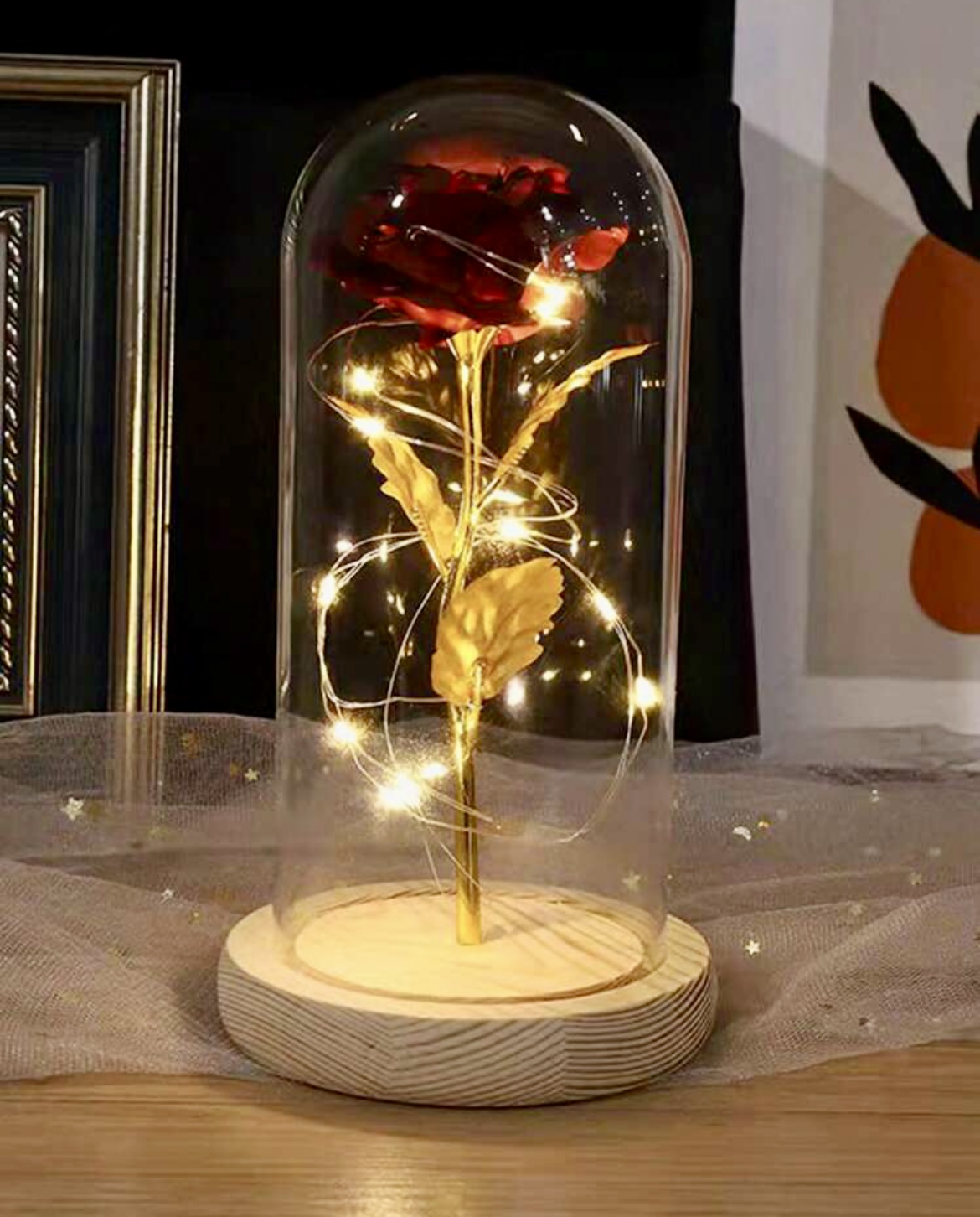 Red everlasting rose