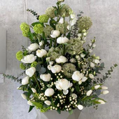 Peonies garden