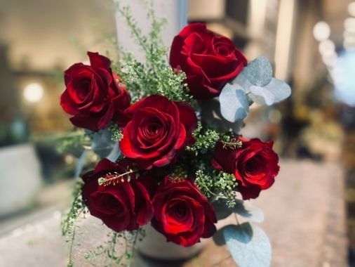 Valentines 6 Red Rose