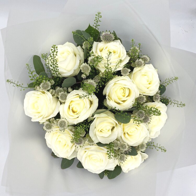 Dozen White Roses original