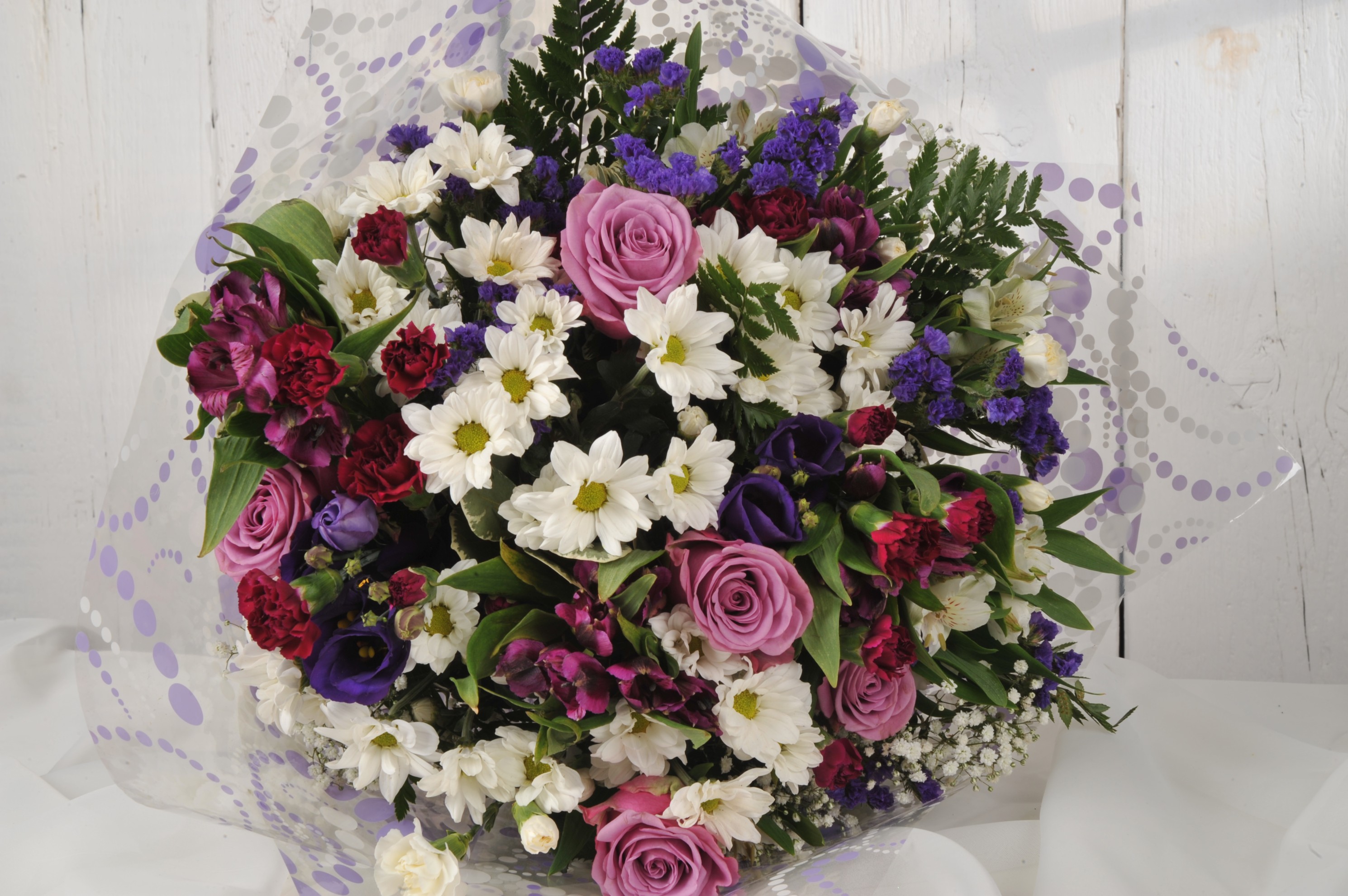 Purple and White Mix