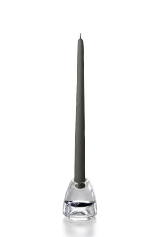 Grey Tapper Candles 