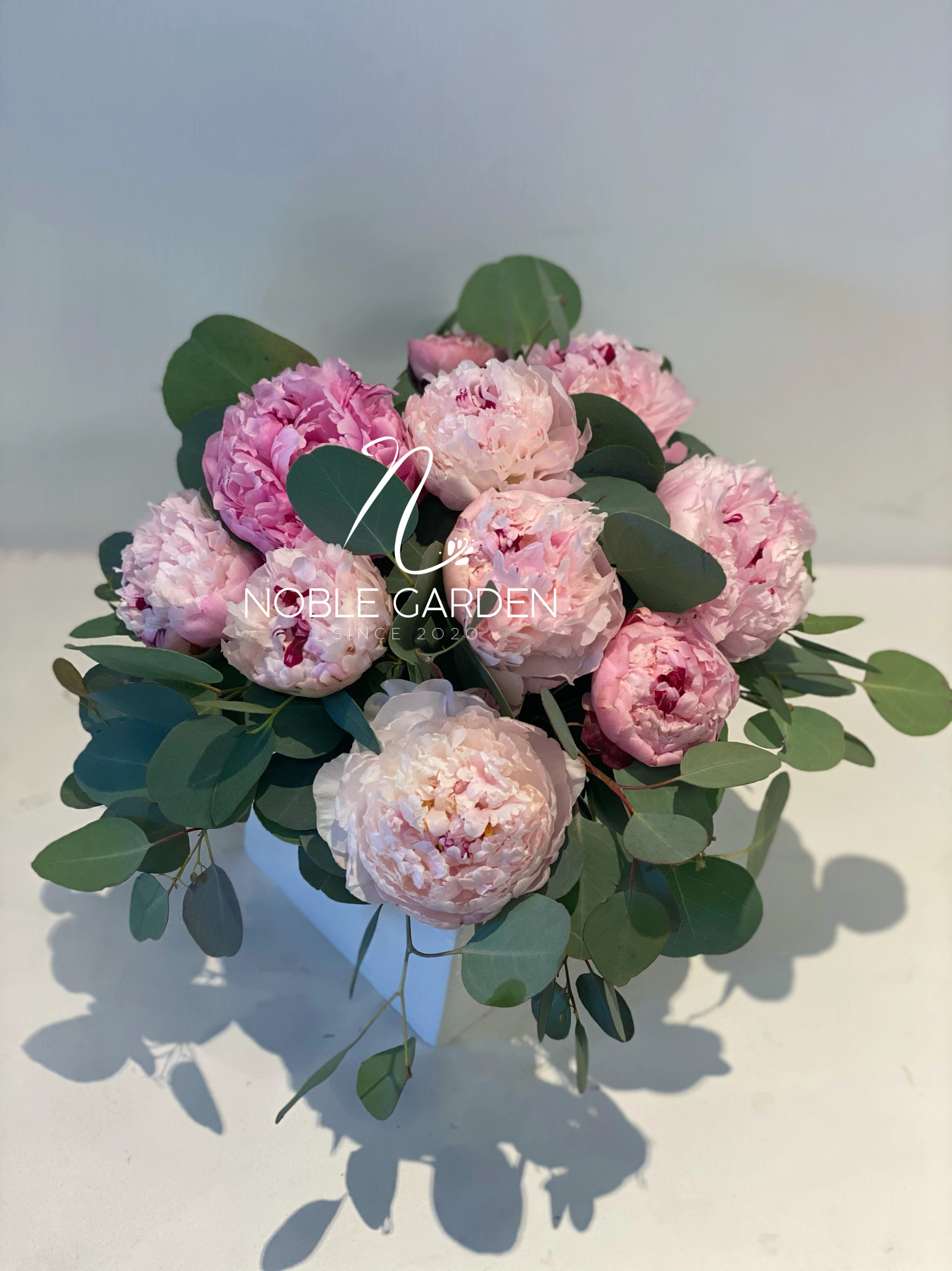 Peonies vase