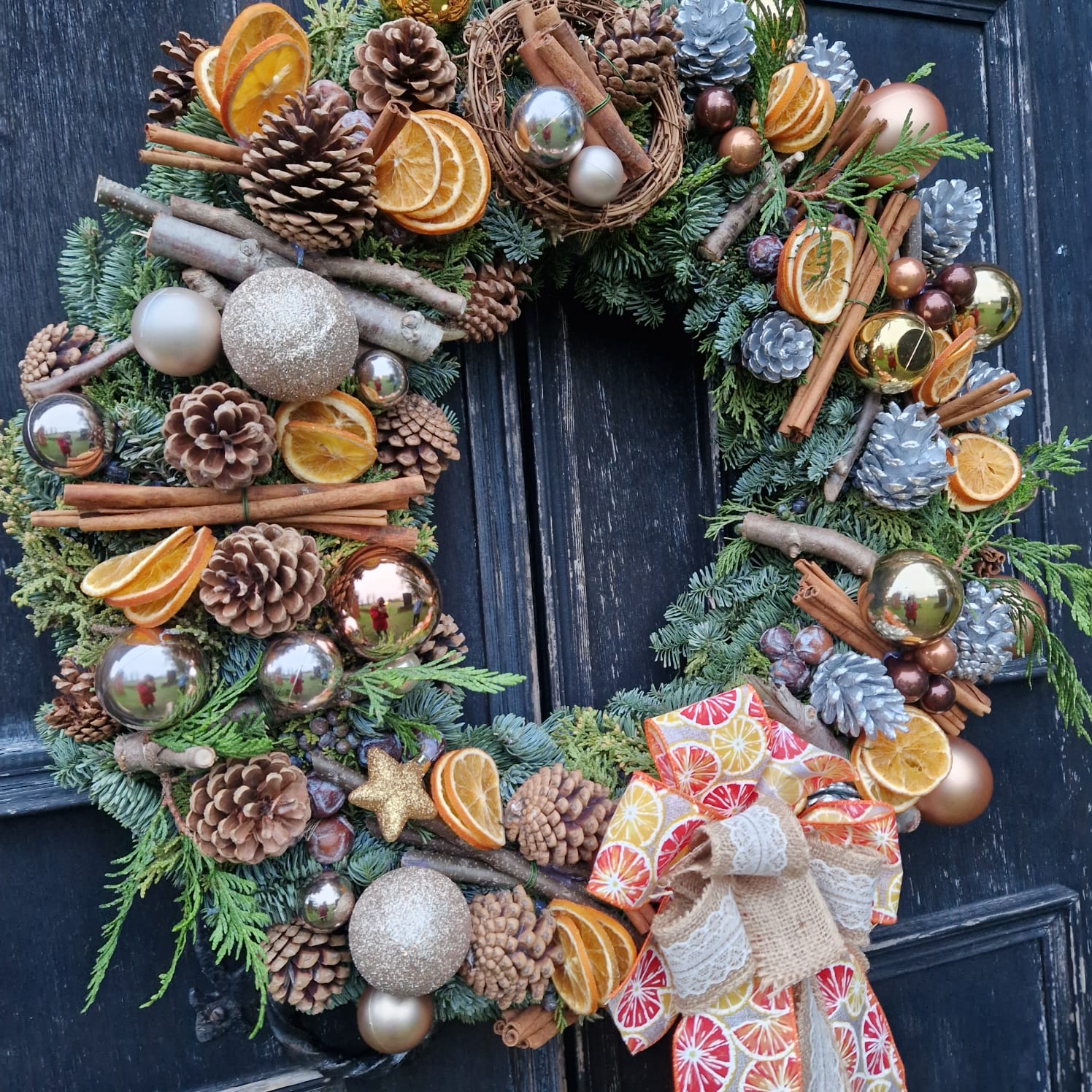 Cinnamon Door Wreath