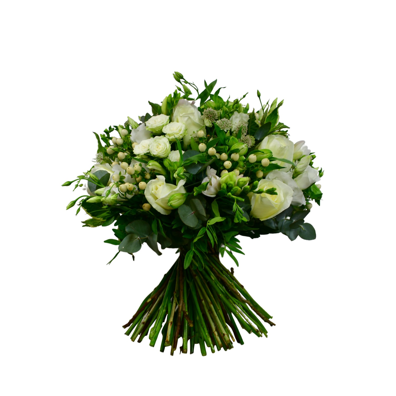 Hypericum & Rose  by Moyses Stevens Flowers — flowers available for delivery from Floom
