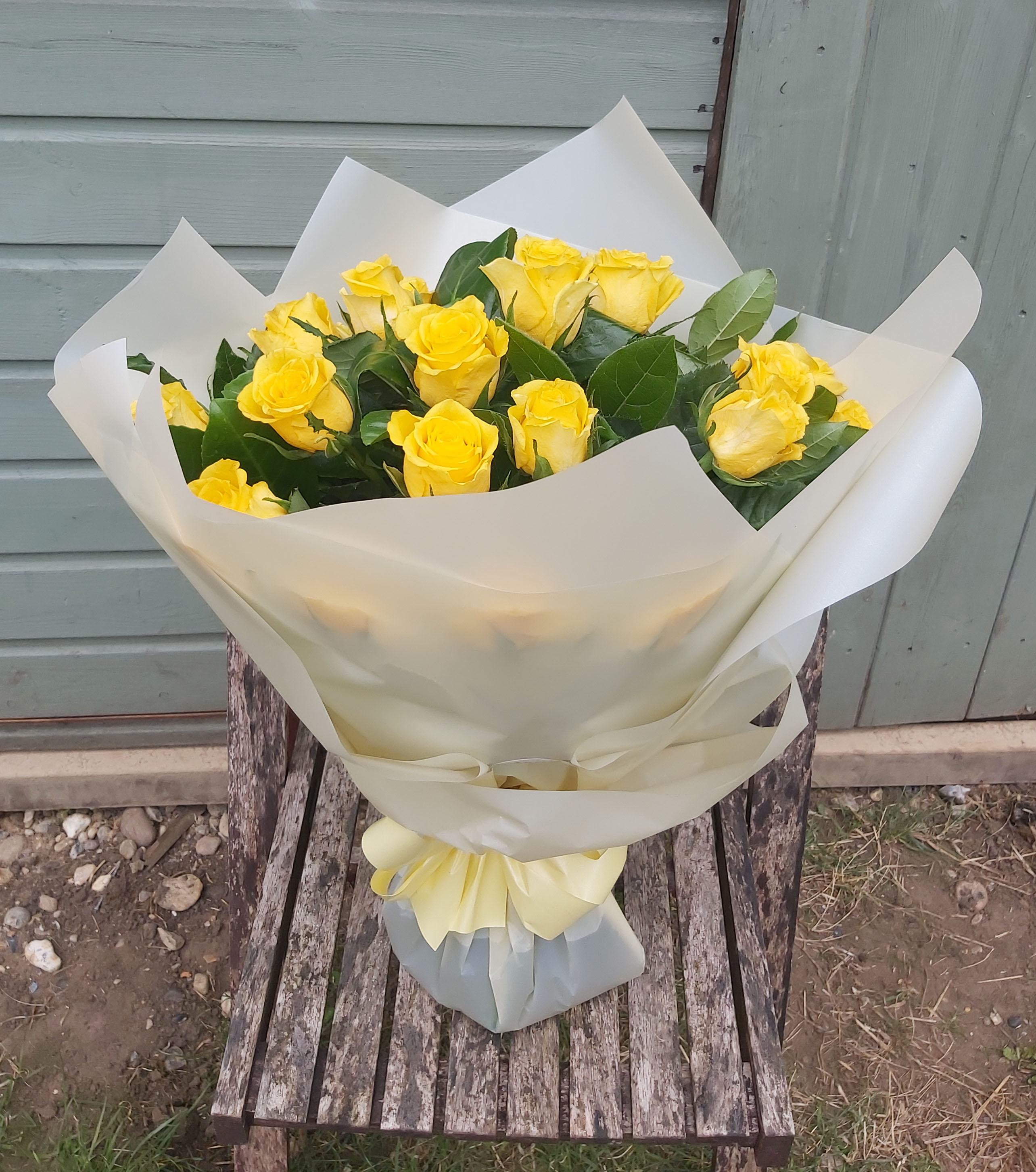 Yellow roses bouquet