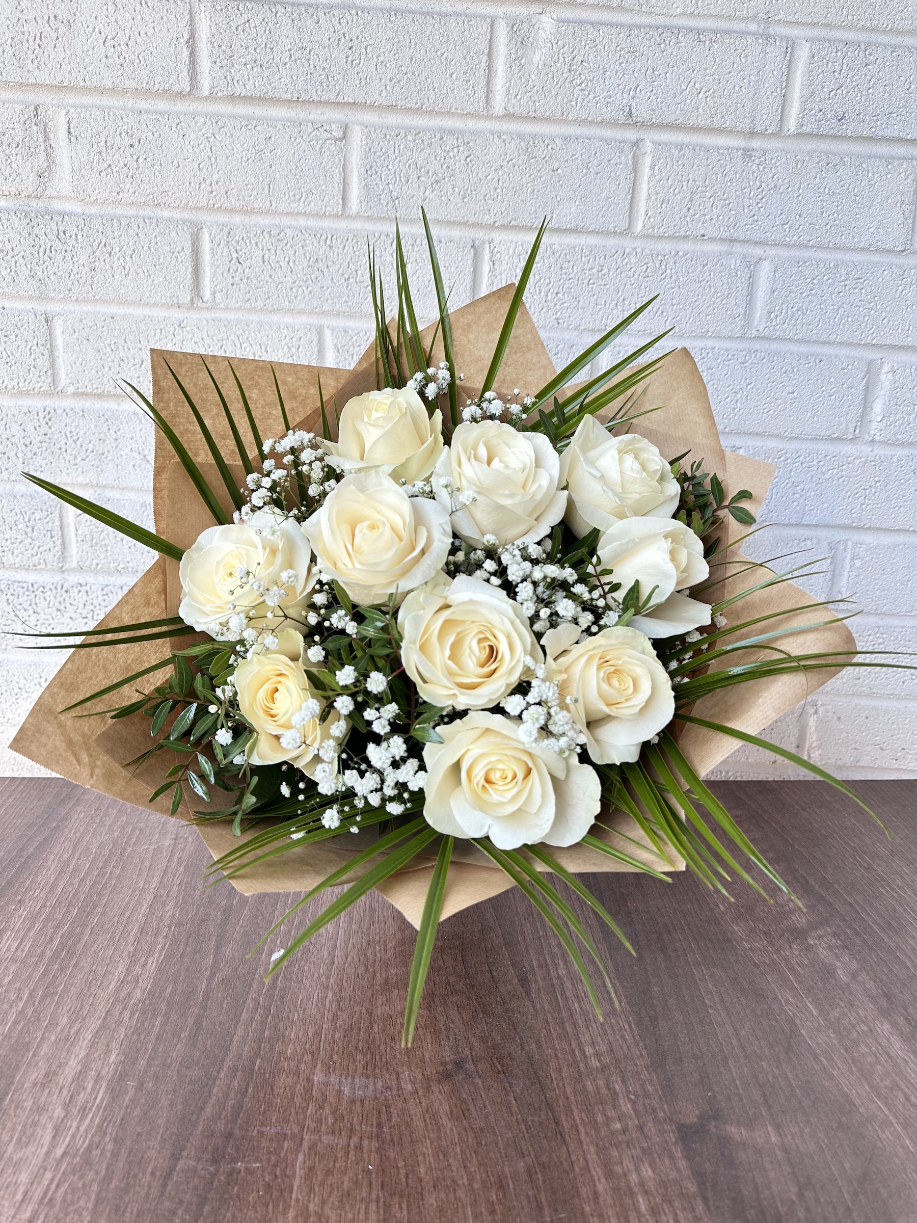 Birthday White Roses