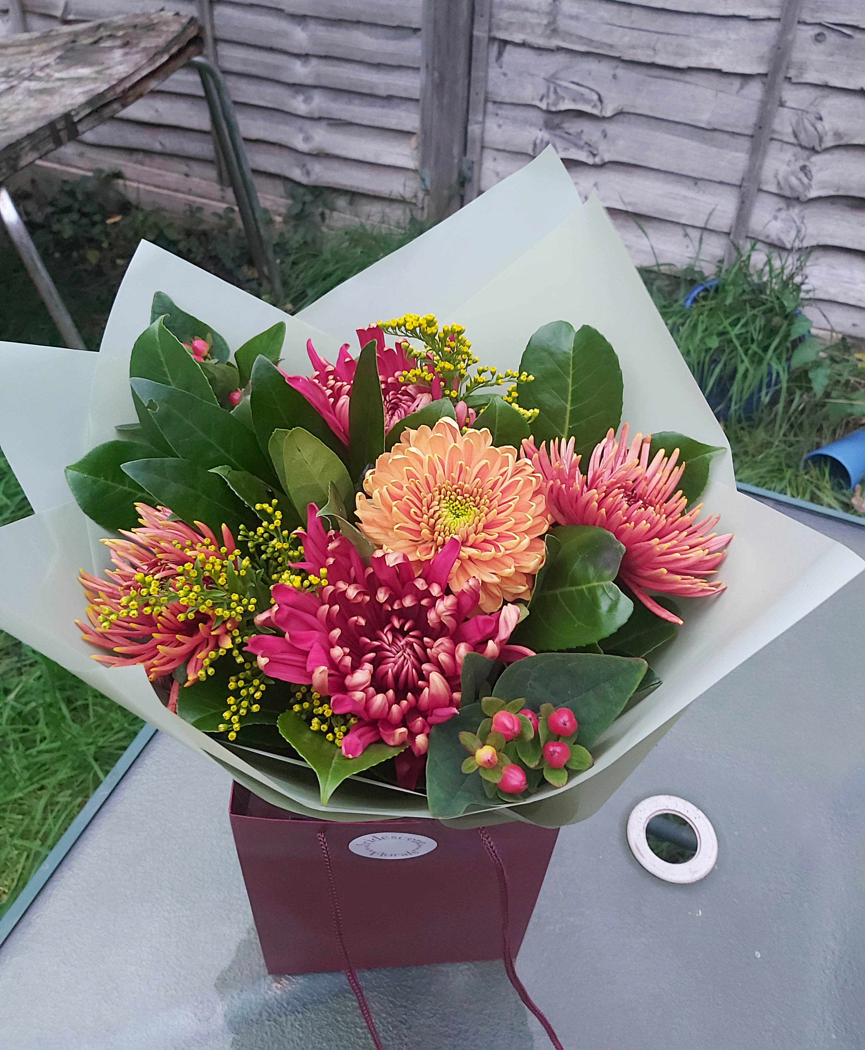 Chrysanthemum bouquet by Iridescent Florals — flowers available for delivery from Floom