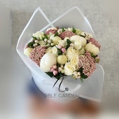 White roses- peonies