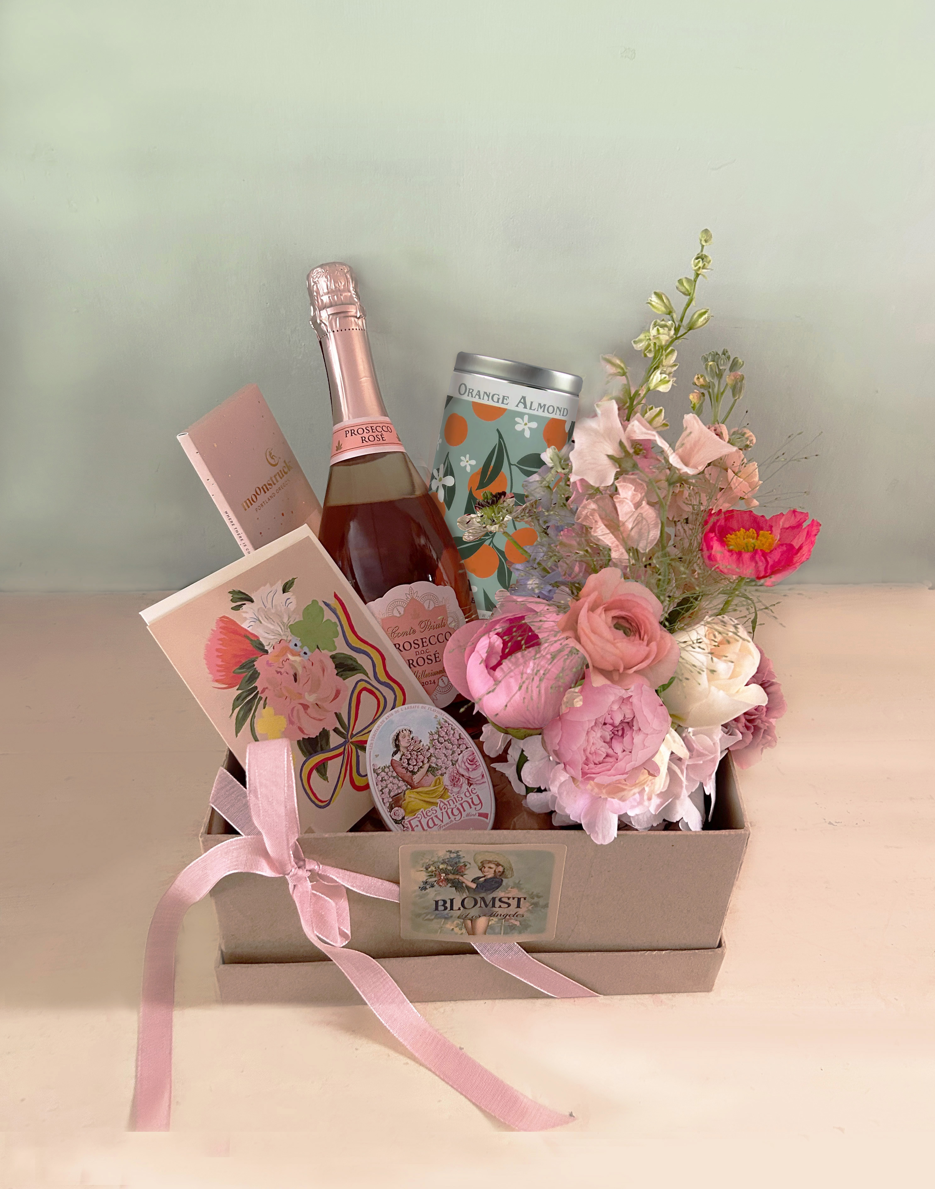 Beverly Bubbly Box by BLOMST Los Angeles — flowers available for delivery from Floom