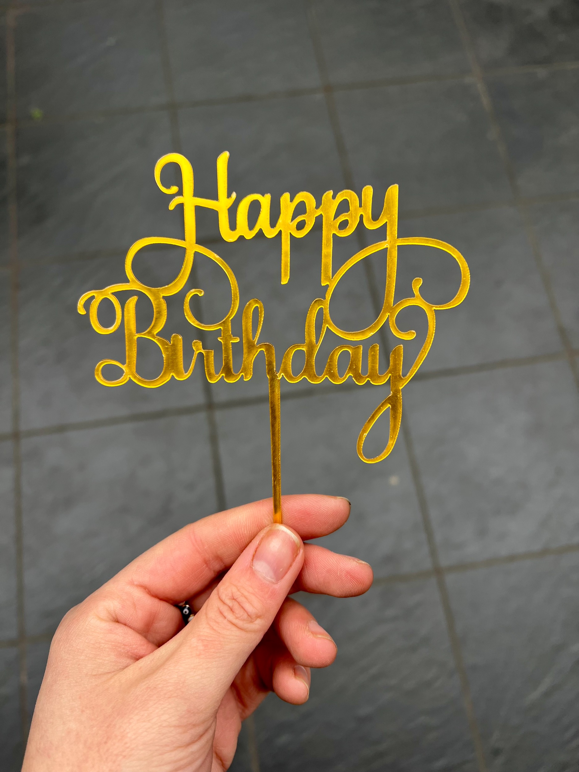 Gold Birthday Sign