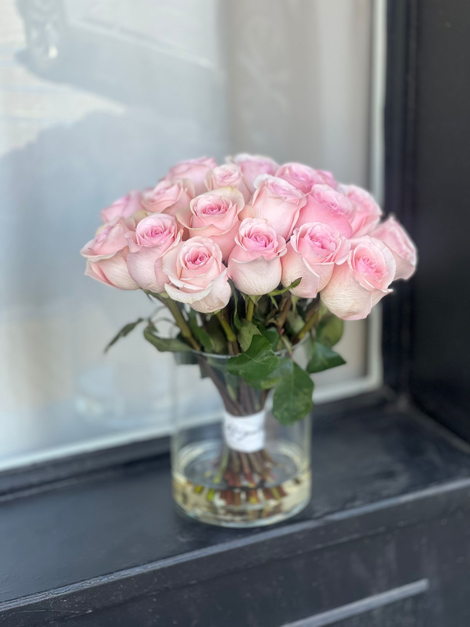 PINK ROSES IN A VASE