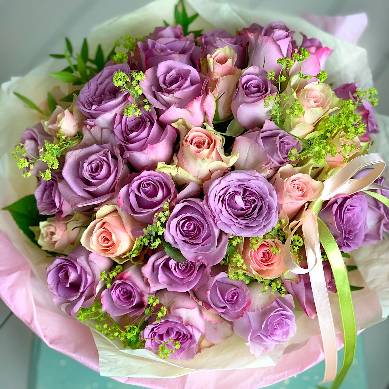 Purple Roses Bouquet