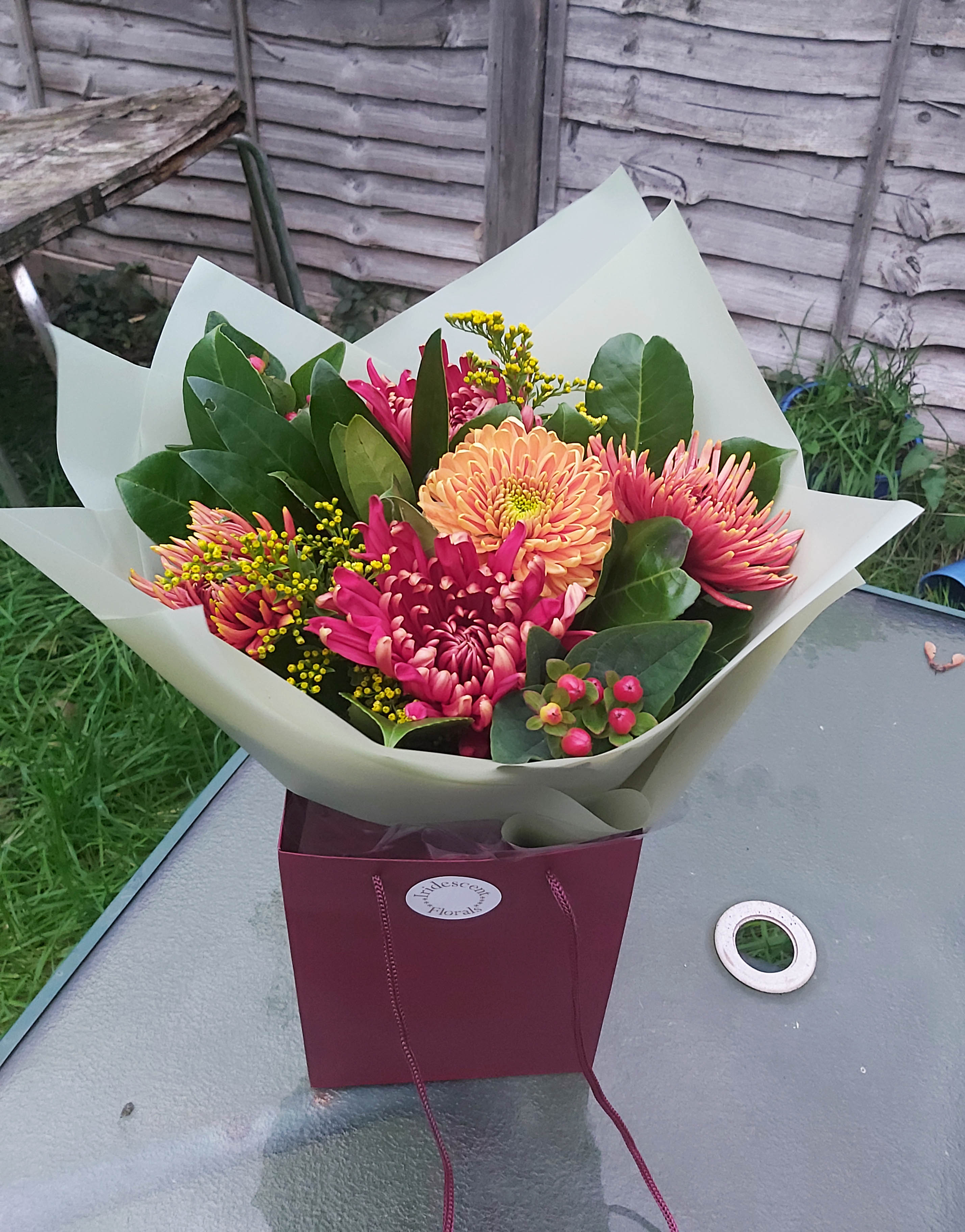 Chrysanthemum bouquet by Iridescent Florals — flowers available for delivery from Floom