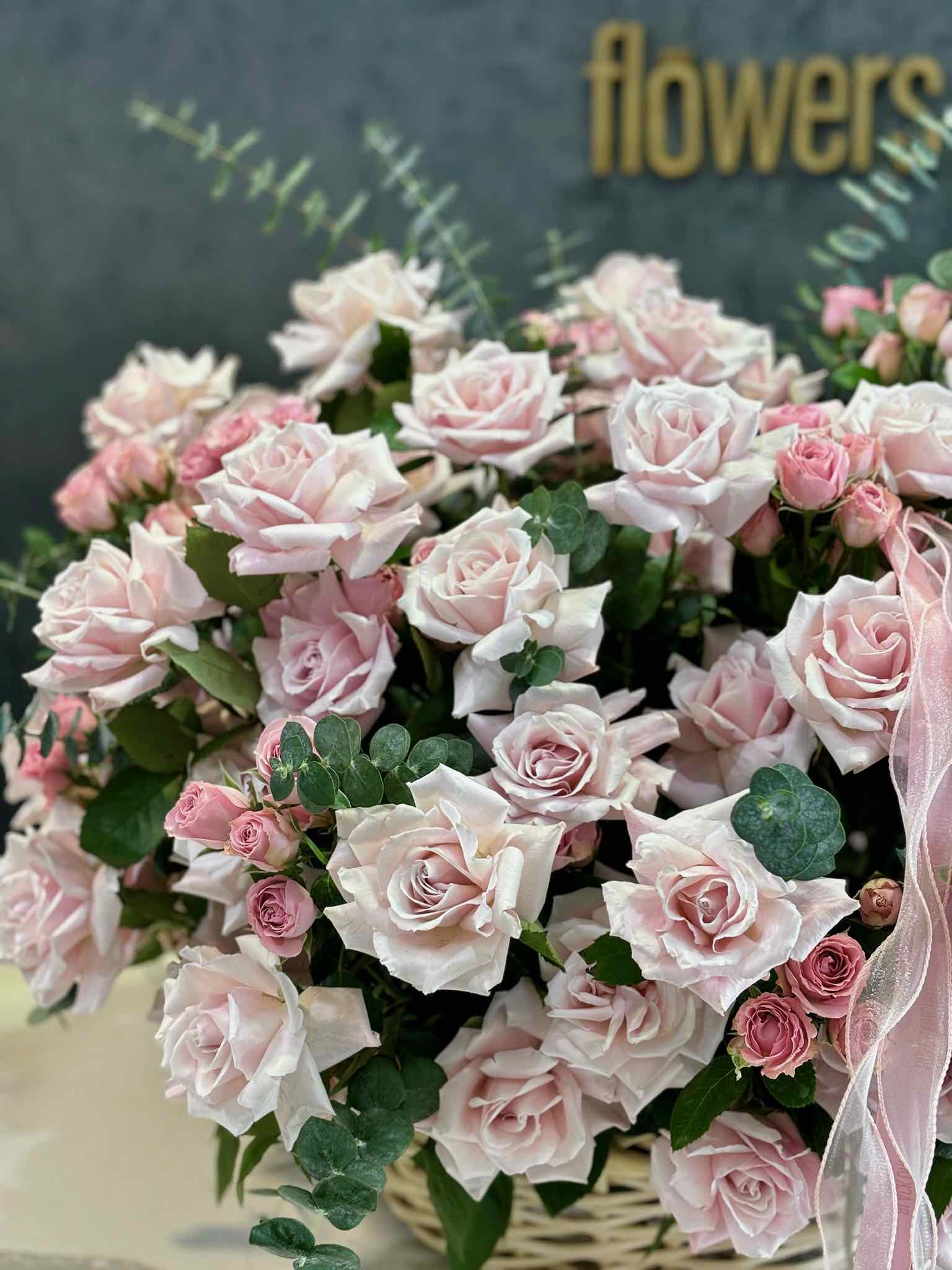 Pink Valentine basket