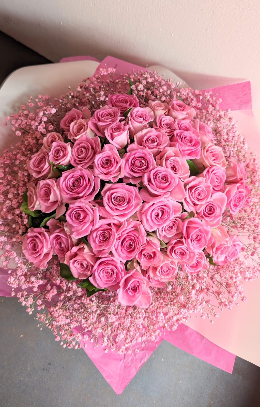 50 Pink Roses