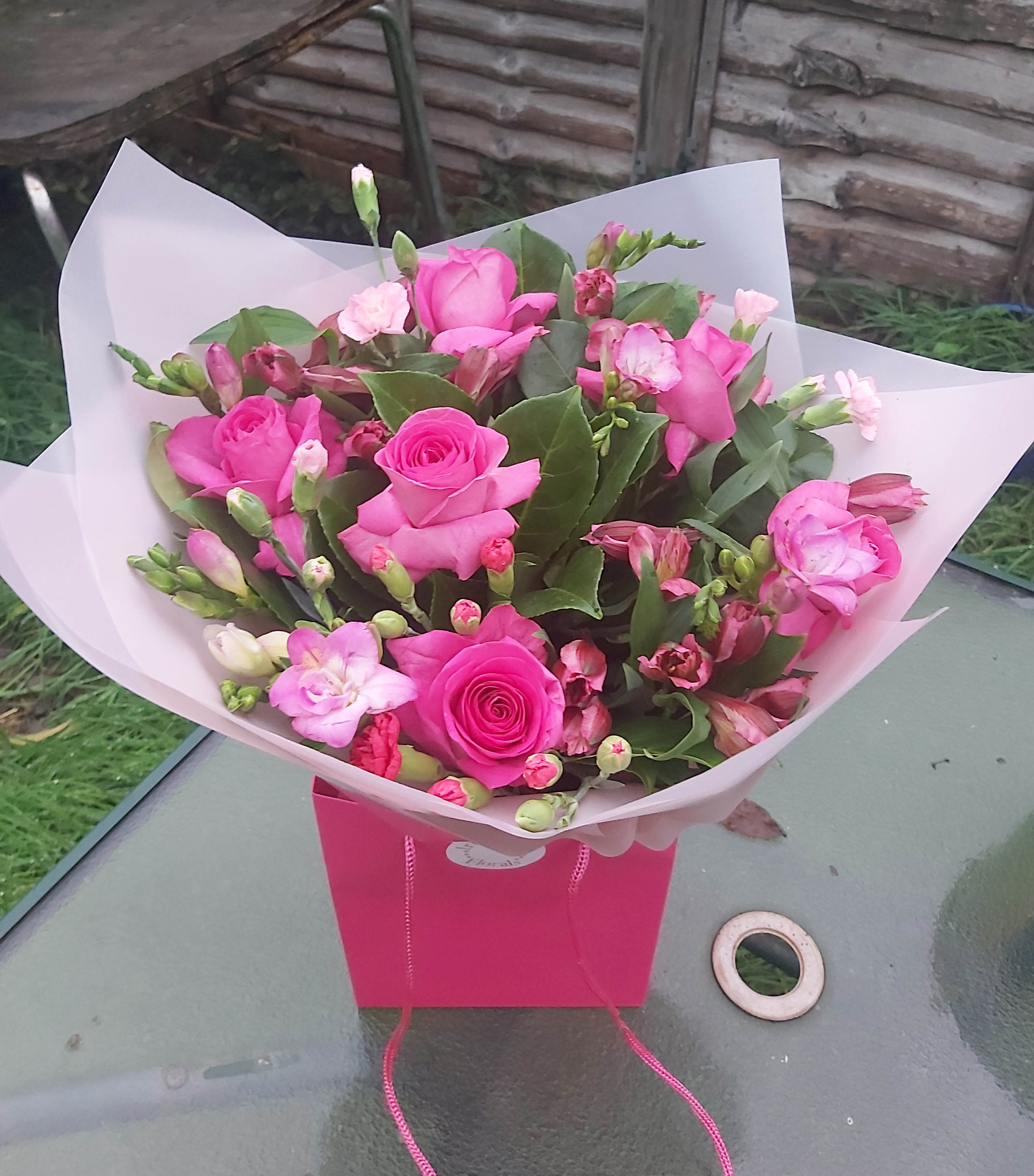 Cerise pink bouquet