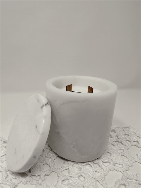 Marble candle