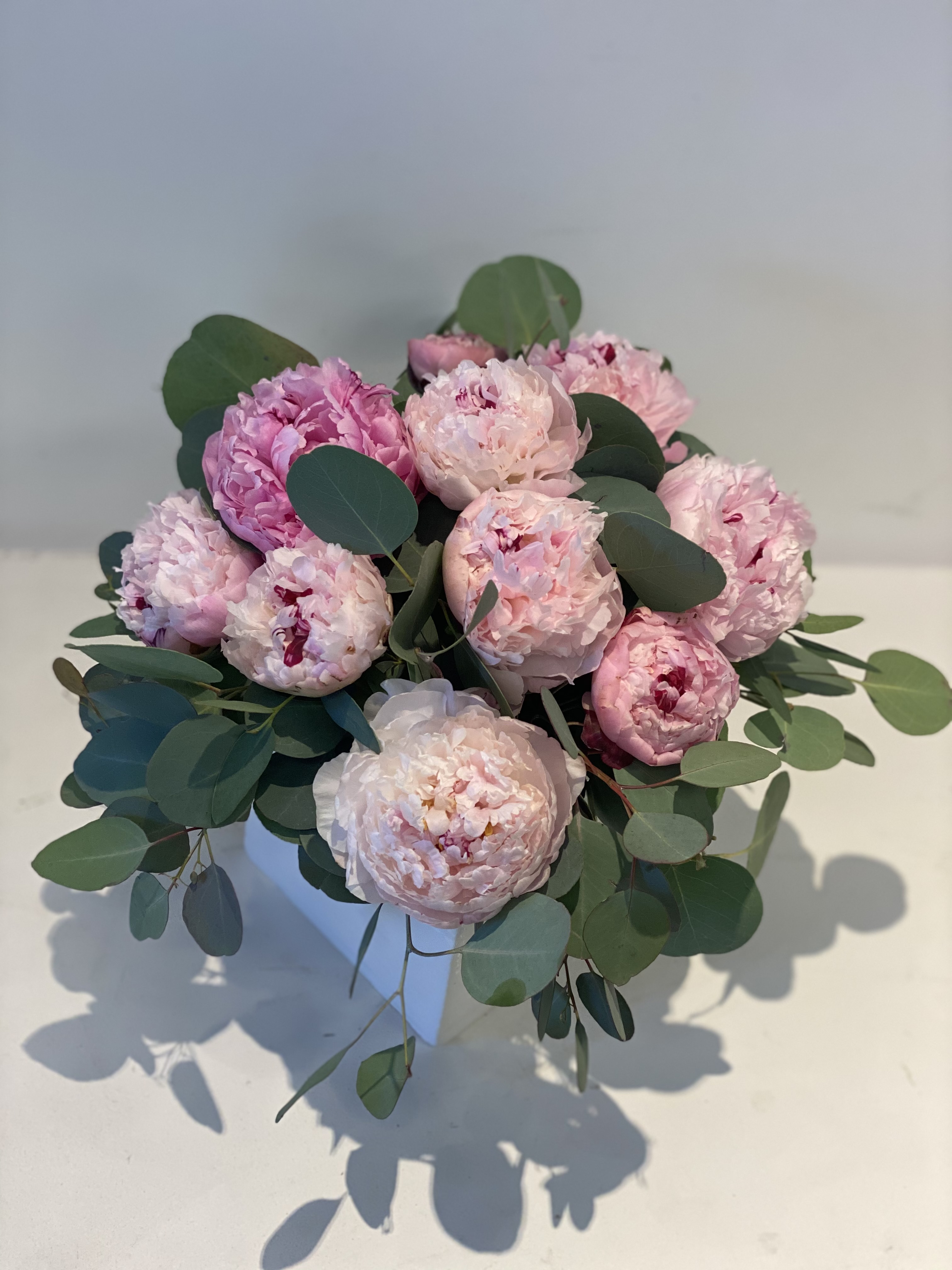 Peonies vase